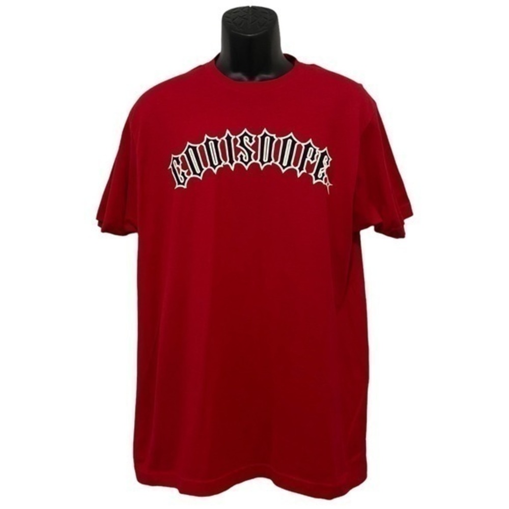 God Is Dope Men’s Red Short Sleeve Graphic T-Shirt Size Large NWOT